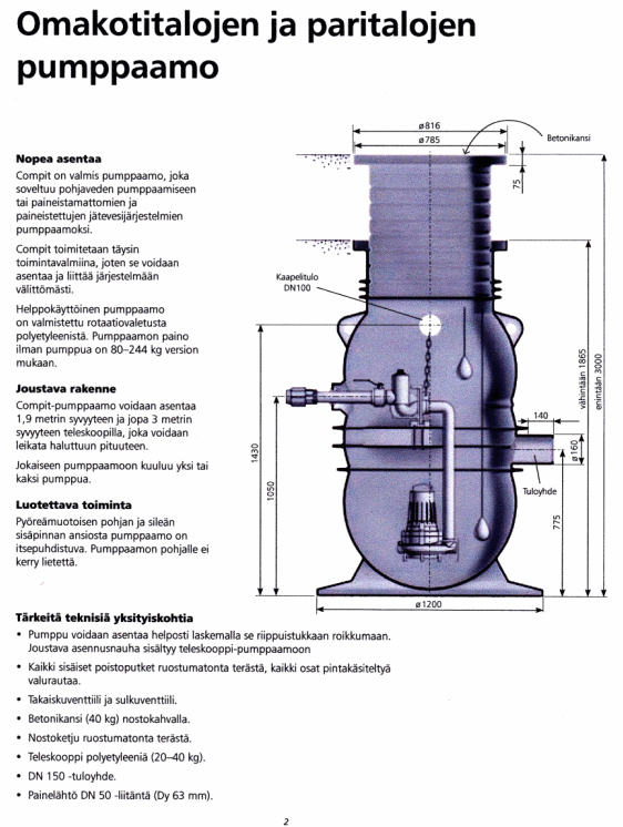 Flygt Compit pumppaamo